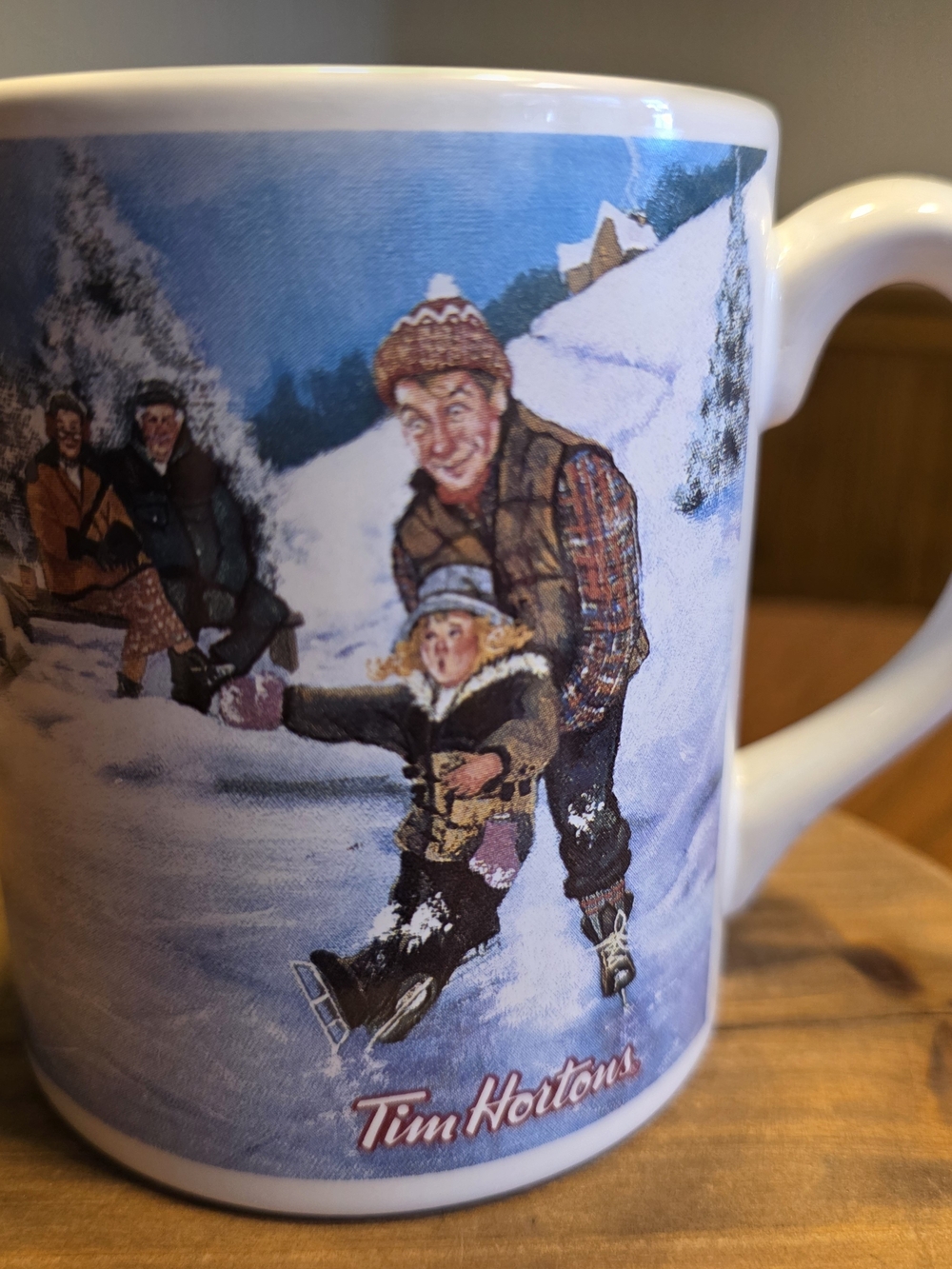 Tim Hortons Winter Skating Hockey Mug
